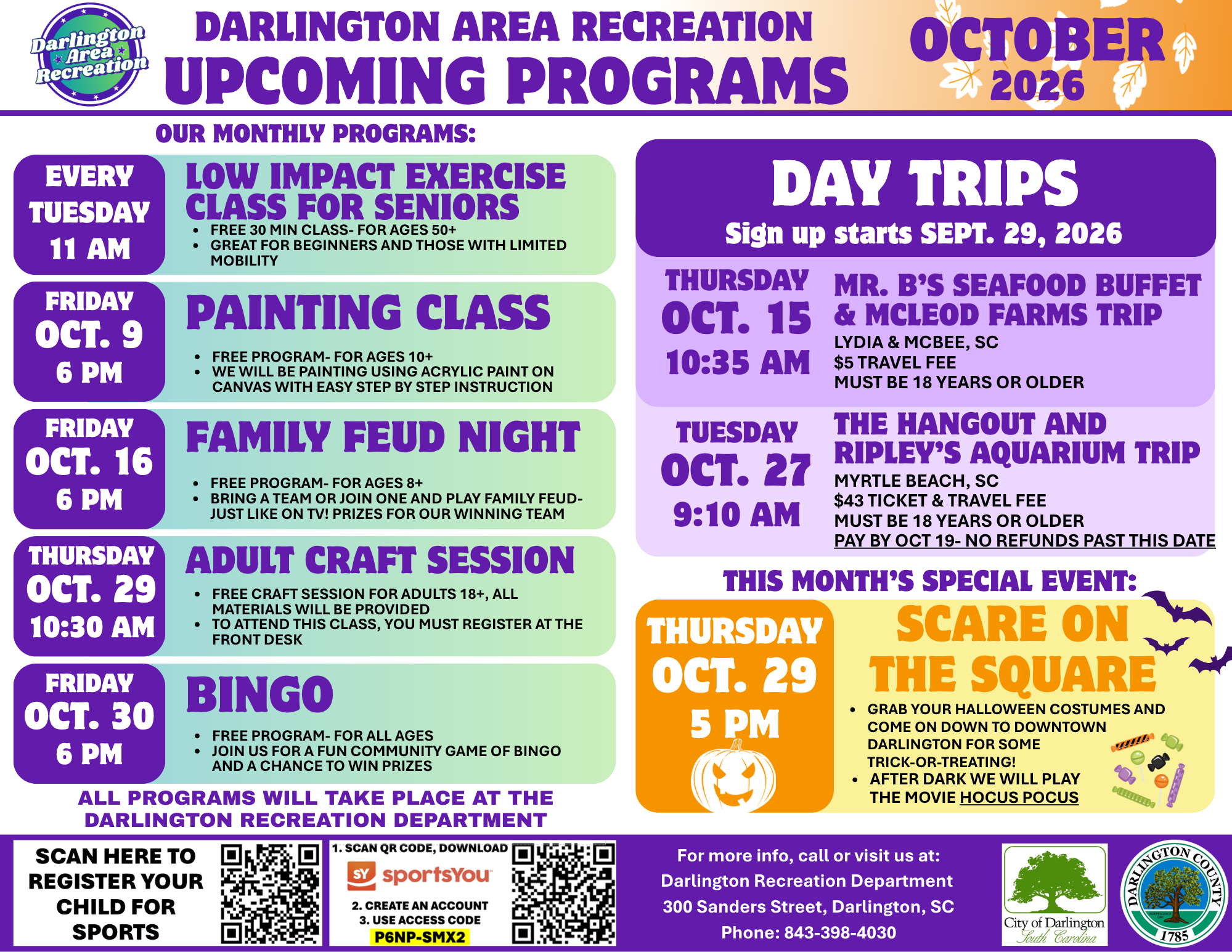 Upcoming Programs